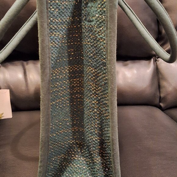 America and Beyond Evil Eye Green Sequined Tote with Detachable Strap NWT - Picture 7 of 9